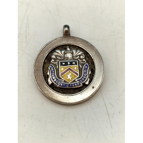 524 - Hallmarked Silver Pendant/Medal.