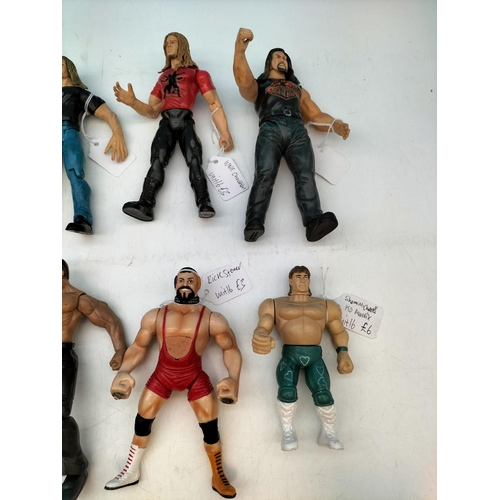 530 - Collection of Marvel and Jacks WCW Wrestling Figures (10).
