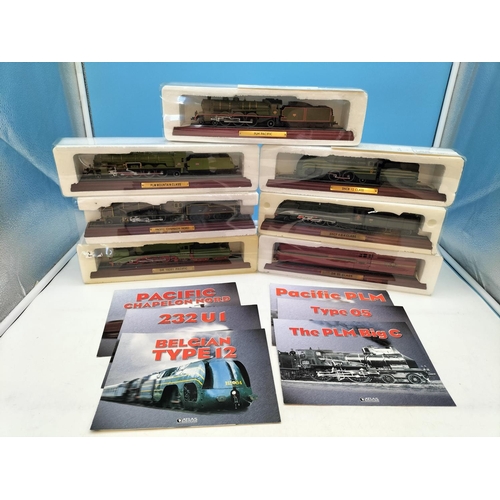 532 - Atlas Editions Famous Locomotives of the World (7) to include Pacific Chapelon Nord, Pacific PLM Typ... 
