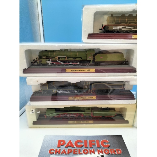 532 - Atlas Editions Famous Locomotives of the World (7) to include Pacific Chapelon Nord, Pacific PLM Typ... 