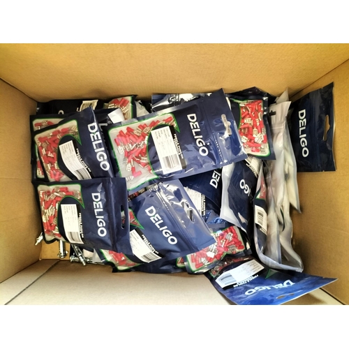 533 - Box of Approx 58 Bags of Red 6.3 Female Push On Terminals.