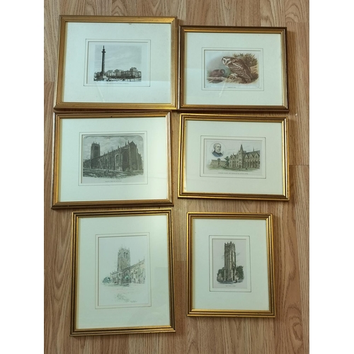 534 - Collection of 6 Framed Pictures. Largest 30cm x 25cm.