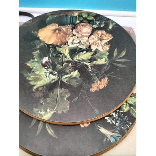 536 - Box of Vintage Cutlery, Vintage Placemats plus Binoculars.