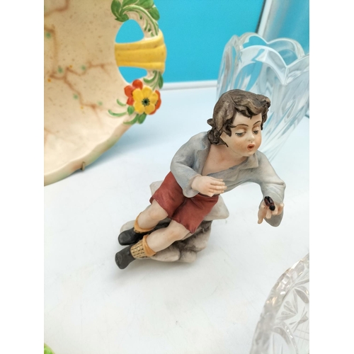 556 - Collection of Ceramics and Glass to include Nachtmann Vase, Carlton Ware and Falcon Ware.