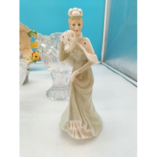 556 - Collection of Ceramics and Glass to include Nachtmann Vase, Carlton Ware and Falcon Ware.