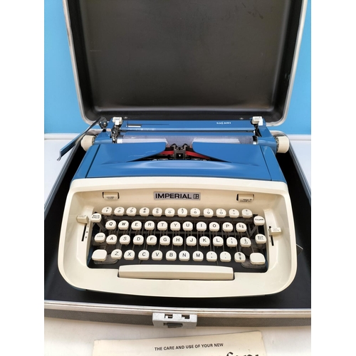 425 - Vintage 1980's Imperial Safari Typewriter in Case.