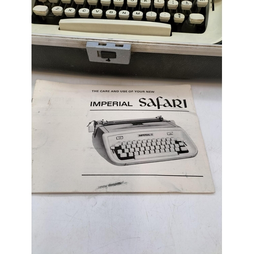 425 - Vintage 1980's Imperial Safari Typewriter in Case.