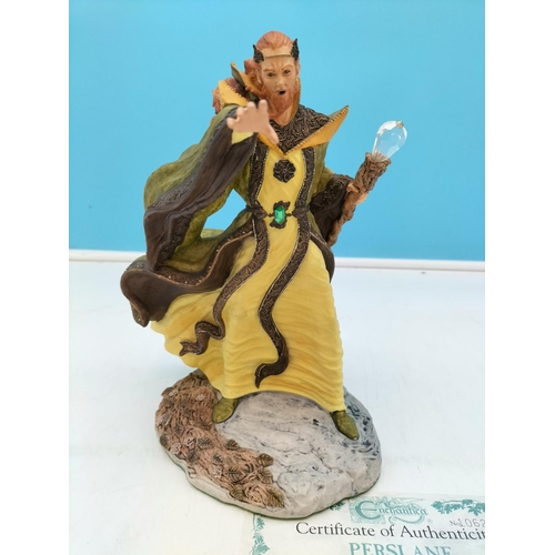 107 - Holland Studio Craft Ltd Enchantica 23cm Figure 'Perslane, The High Wizard of Spring' Limited Editio... 