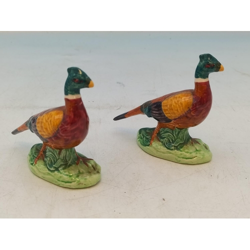 113 - Beswick Pheasant Figures (2). 8cm High x 9cm.