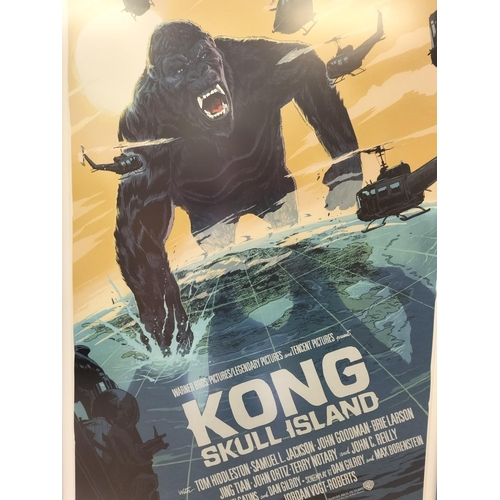 119 - Framed Francesco Francavilla 'Kong Skull Island' Poster for Mondo Legendary Art Service. 100cm x 68c... 