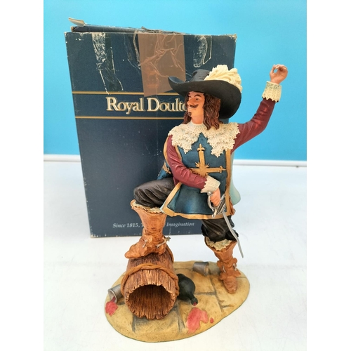 122 - Royal Doulton 24cm Musketeer Figure 'D'Artagnan'. With Box.