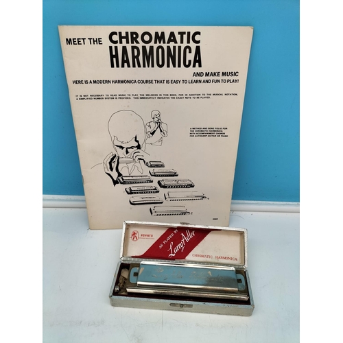 13 - Hohner 'Larry Adler' Chromatic Harmonica Professional 12 in Original Box. With Music Book.