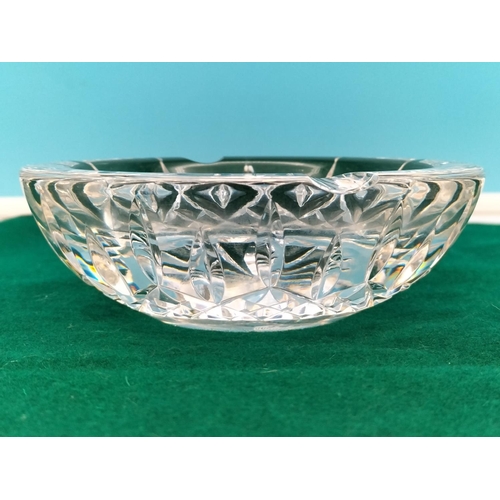 137 - Waterford Crystal Ashtrays (2) in the 'Colleen' Pattern. 12.5cm Diameter.