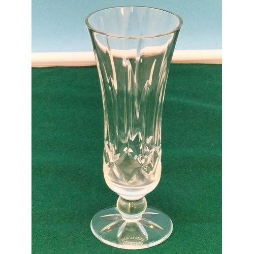 138 - Pair of Waterford Crystal 'Alana' Pattern 23.5cm Bud Vases plus a Smaller Waterford Crystal 'Nocturn... 