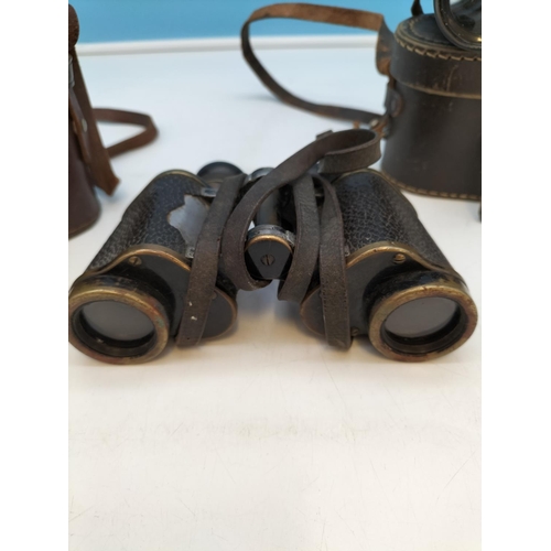 207 - 3 Pairs of Vintage Binoculars to include Digee Berlin 6x30 and Delmar Paris 8x26.