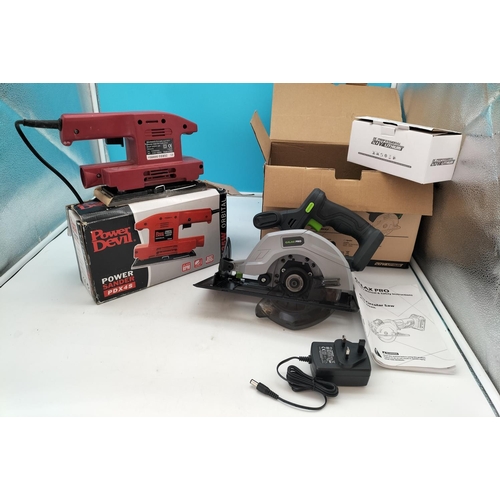 260 - Boxed Multi Use Juicers (2), Galaxy Pro Battery Circular Saw (Requires Battery and Charger) plus Pow... 