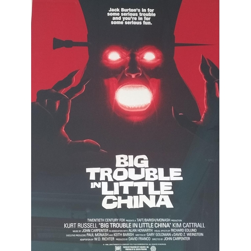 304 - Framed Limited Edition 153/275 'Big Trouble in Little China' Screen Print by Phantom City Creative. ... 