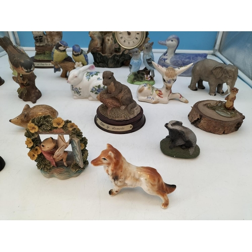 316 - Collection of Animal Figures to include Owl, Ducks, Otters, etc.