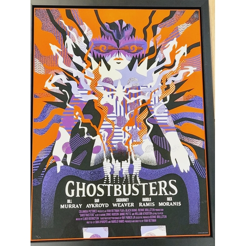 320 - Framed SDCC Limited Edition 36/150 'Ghostbusters' Poster 2020. 65cm x 50cm.