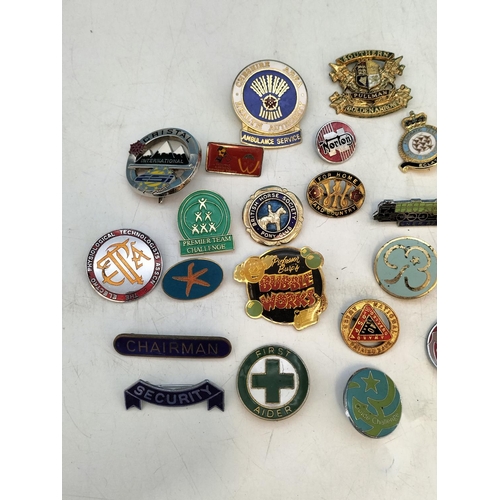 321 - Collection of Badges to include Norton, WI, Horse Riding, Chairman, etc.