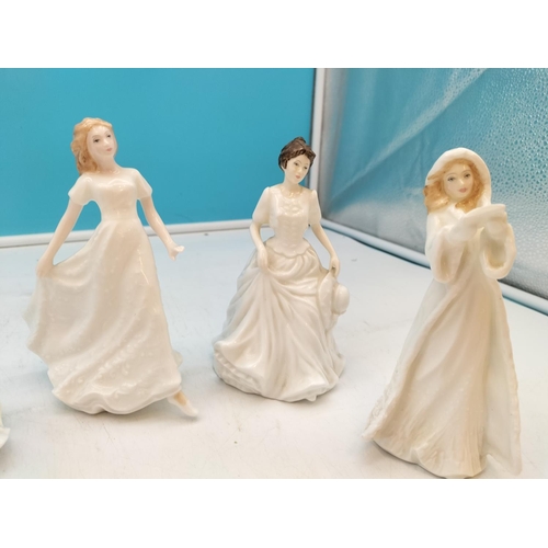 333 - Royal Doulton Lady Figures (6) - 'Friendship' HN 3491, 'Sentiments Greetings' HN 4250, 'Christmas Ca... 