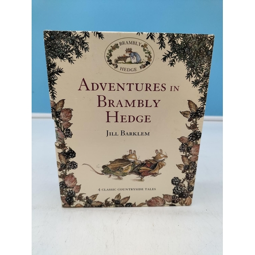 386 - Boxed Four Book Set 'Adventures in Brambly Hedge' by Jill Barklem.