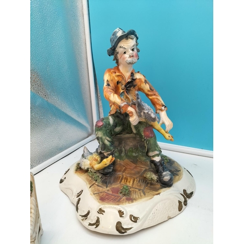 395 - Collection of Ceramics to include Capodimonte 30cm 'Pheasant Plucker' Figure (Nip to Base), Juliana ... 