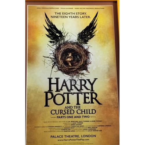 423 - Framed and Mounted Orignal Palace Theatre, London 'Harry Potter and the Cursed Child' Poster. 69cm x... 