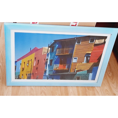 429 - Collection of Framed Prints (4) to include 'Along the Coast' by Edyta Franczak, a Buenos Aires Stree... 