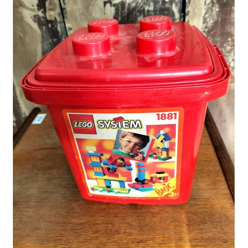 491 - Camping Gas Stove with 2 x Butane Canisters in LEGO Storage Box.