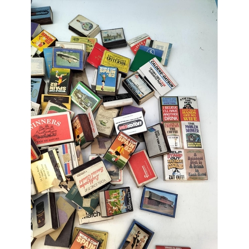 501 - Quantity of Mixed Vintage Matchboxes to include World Cup Spain 82 Examples, etc.