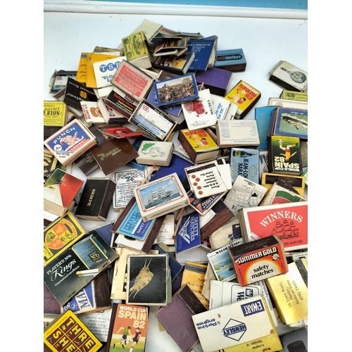 501 - Quantity of Mixed Vintage Matchboxes to include World Cup Spain 82 Examples, etc.