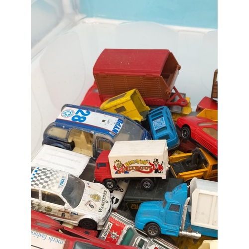 517 - Quantity of Play Worn Toy Cars to include Corgi, Matchbox, etc.