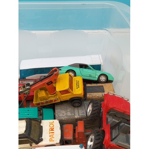 517 - Quantity of Play Worn Toy Cars to include Corgi, Matchbox, etc.