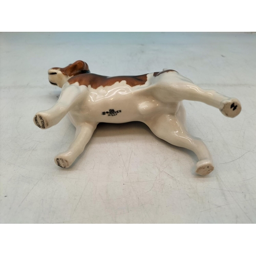 163 - Beswick Figure of a Beagle 'Champion Wendover Billy'. 14cm x 13cm.