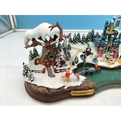 173 - Hawthorn Village 'The Disney Christmas Cove' Masterpiece. W/O. 36cm x 14cm x 13cm.