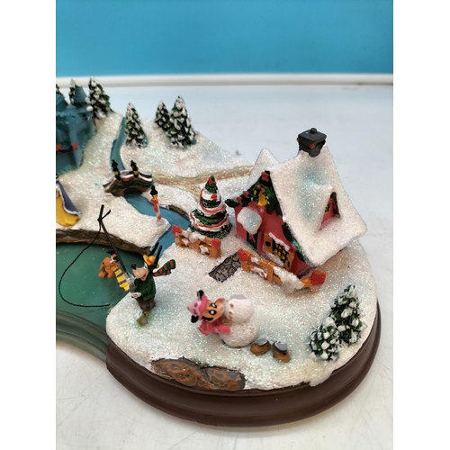 173 - Hawthorn Village 'The Disney Christmas Cove' Masterpiece. W/O. 36cm x 14cm x 13cm.