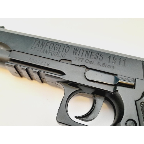 312 - Tanfoglio Witness 1911  .177 Cal Pistol. Requires Attention. Shoots OK but Magazine Keeps Dropping O... 