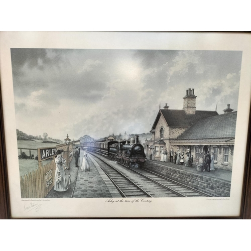 336 - Framed Print 'Arley Station at Turn of the Century' by Sean Bolan. Signed by Artist. (60cm x 48cm) p... 