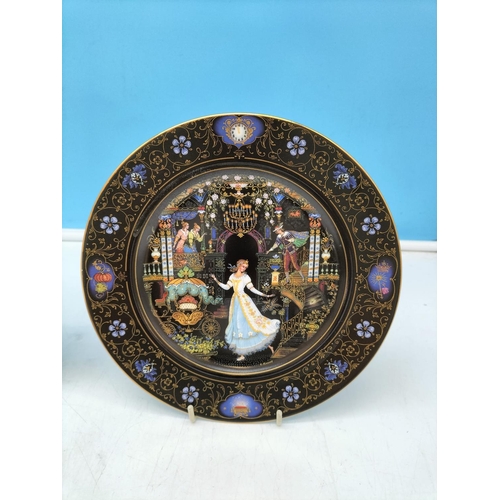 342 - Set of 4 Limited Edition Russian 'Cinderella' Porcelain 20.5cm Plates by Alexsandr Nikolayevich Klip... 