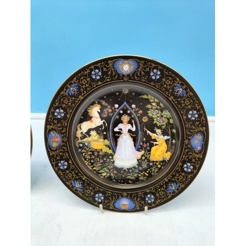 342 - Set of 4 Limited Edition Russian 'Cinderella' Porcelain 20.5cm Plates by Alexsandr Nikolayevich Klip... 