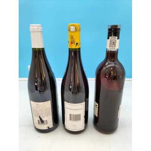 526 - 3 x New and Sealed 75cl Bottles of Wine to include Georges Dubceuf Fleurie 2002 and 2006 plus Kumala... 