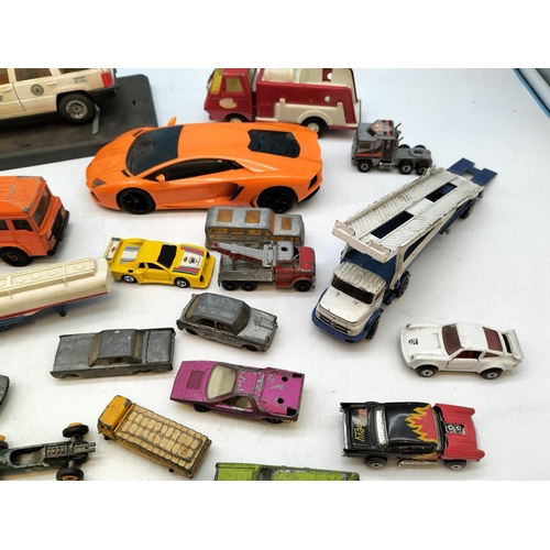 531 - Collection of Play Worn Model Cars to include Matchbox, Dinky and Tonka.