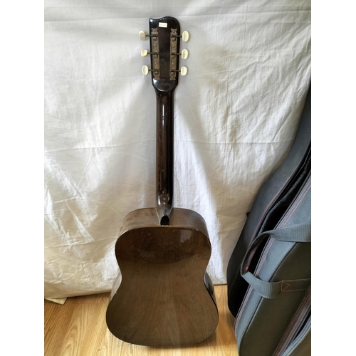 566 - Kay Model 260 Acoustic Guitar with Chord Guitar Case. Collection Only.