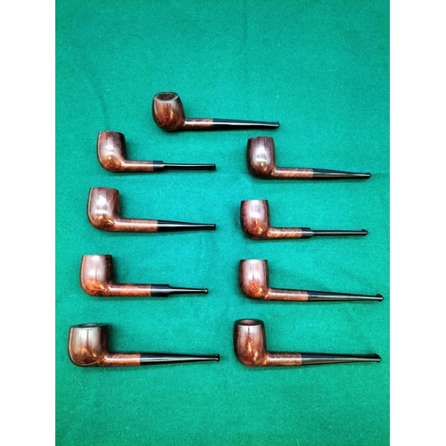 18 - Box of 9 Vintage New/Old Stock Clubman, London Made Briar  Pipes.