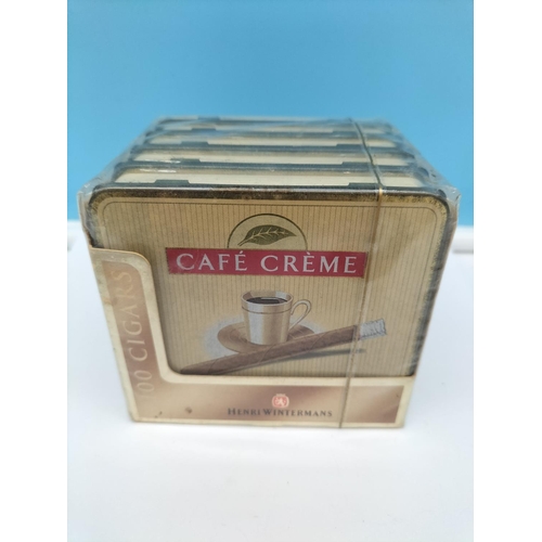 22 - Henri Wintermans Cafe Creme Sealed 5 Packs of 20 (100 Cigars)