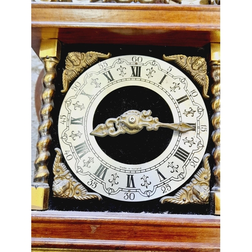 262 - Franz Hermle Atlas Dutch Wall Clock. 50cm x 18cm x 13cm. Collection Only.