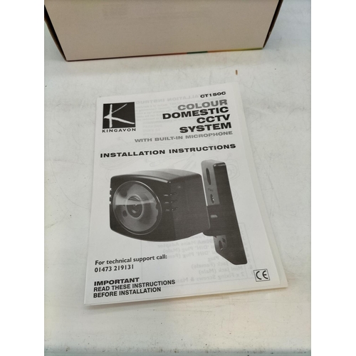 267 - Boxed and Unused Kingavon Easyfit Colour Domestic CCTV System with Built In Microphone.