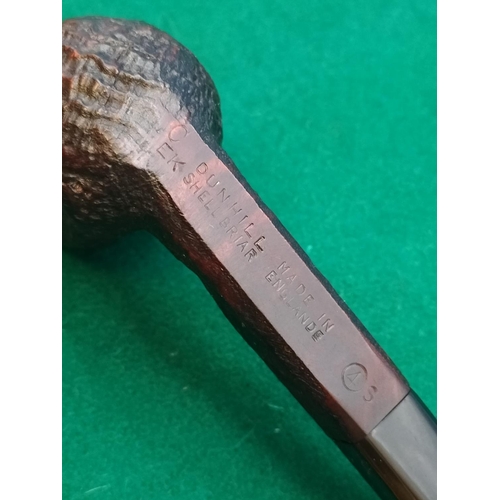 295 - CEK Dunhill Shell Briar 4 S White Spot Smoking Pipe. Never Used. Excellent Condition. 14.5cm Long.