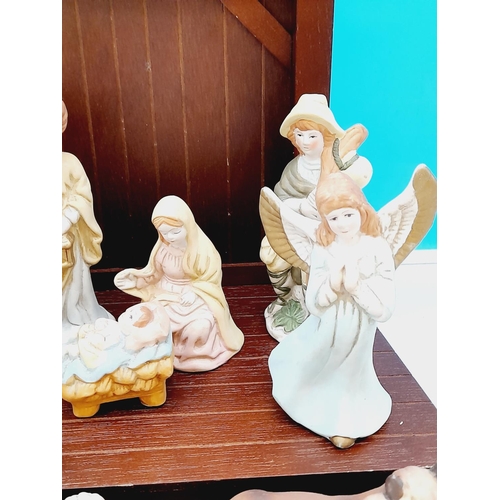 310 - Regency Fine Arts 11 Piece Boxed Nativity Set with Display.